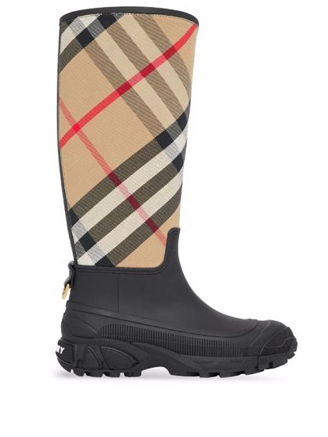 fake burberry print rain boots|burberry rain boots overstock.